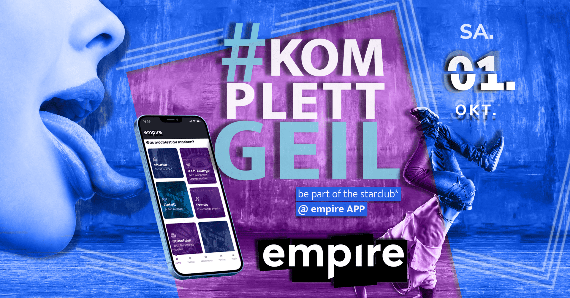 #KOMPLETT GEIL – die Veranstaltung zur APP | SA 01.10.